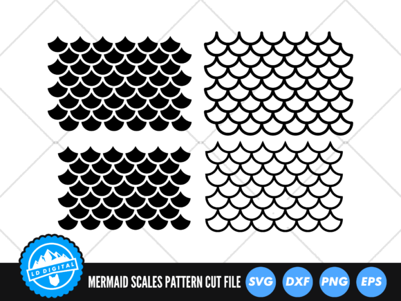 Download Mermaid Scales Pattern SVG | Scallop SVG - Mermaid scales pattern Collection