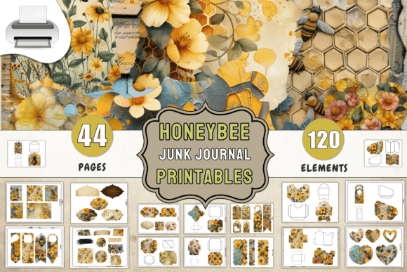 Download Honeycomb Junk Journal Printables - Honeycomb Collection