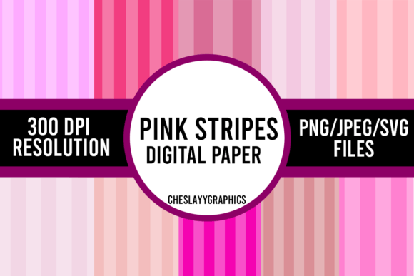 Download Pink Stripes Digital Paper - Stripes digital paper Collection