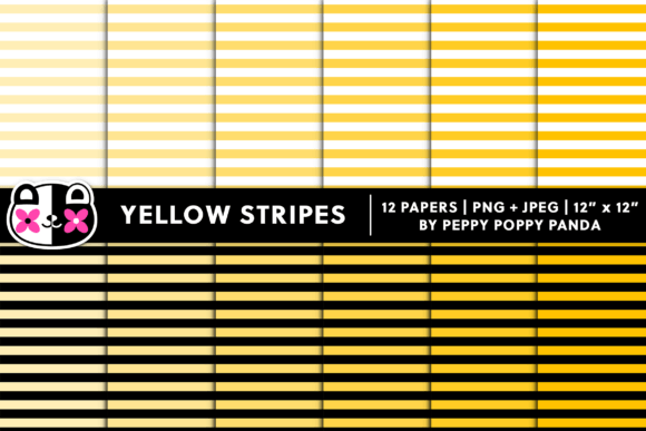 Download Seamless Yellow Stripes Digital Paper - Stripes digital paper Collection