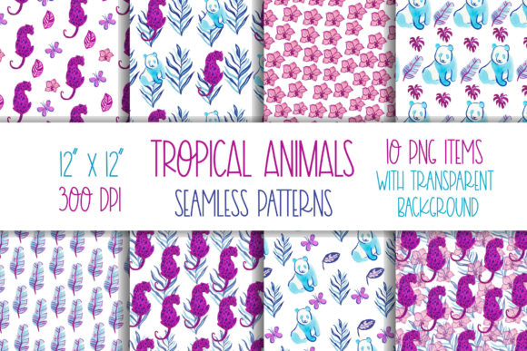 Download Neon Animal Print Digital Paper. - Premium Resources