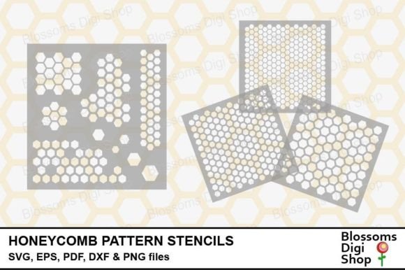 Download Honeycomb Pattern Stencils - Honeycomb Collection