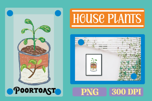 Download Houseplants Crayon Clipart - Crayon clipart Collection