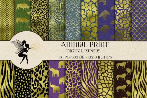 Download Animal Print Digital Paper Pack - Animal print digital paper Collection