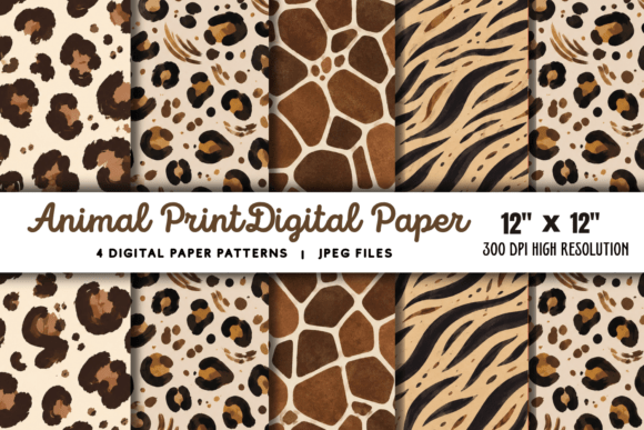 Download Animal Print Digital Paper 1 - Animal print digital paper Collection