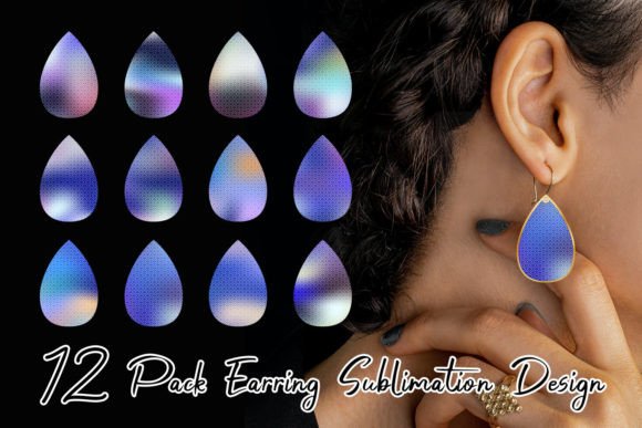 Download Mermaid Scales Pattern Blue Earring - Mermaid scales pattern Collection