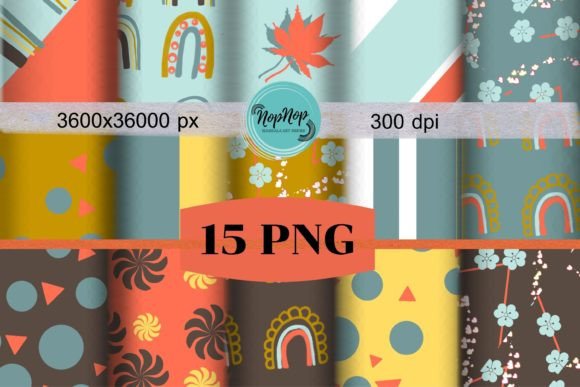 Download Mini Rainbow Papers Set - Rainbow papers Collection