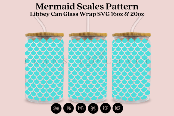 Download Mermaid Scales Pattern Libbey Glass Wrap - Mermaid scales pattern Collection